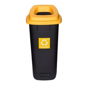 Kosz SORTBIN 90 litrów do segregacji śmieci i odpadów (pokrywa z otworem) - PLASTIK