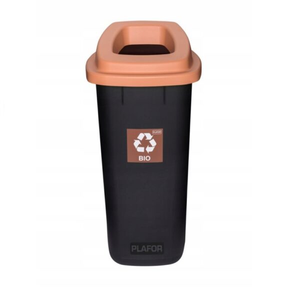 Kosz SORTBIN 90 litrów do segregacji śmieci odpadów (pokrywa z otworem) - BIO