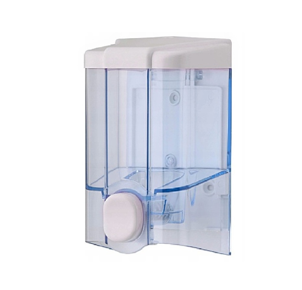 Dozownik TRANSPARENTNY na mydło w płynie 500ml ABS