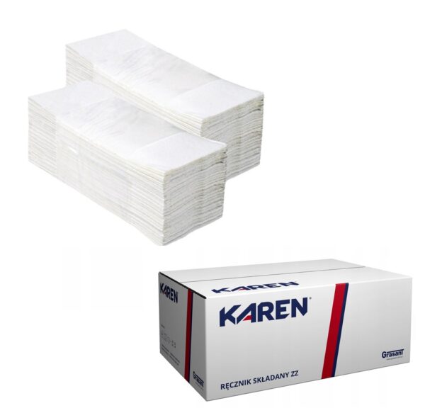 Ręczniki papierowe z celulozy białe KAREN 4000 sztuk