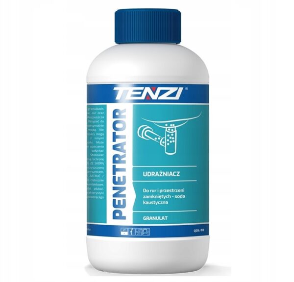 TENZI Penetrator 0.5kg soda kaustyczna do udrażniania rur