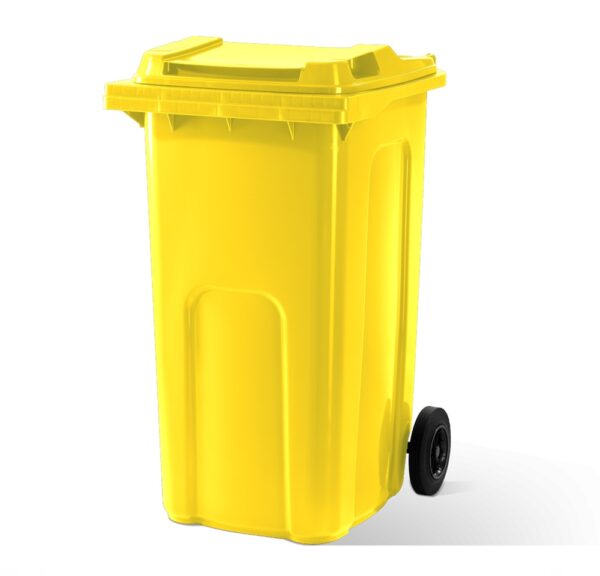 Kosz 240 litrów do segregacji śmieci i odpadów PLASTIK