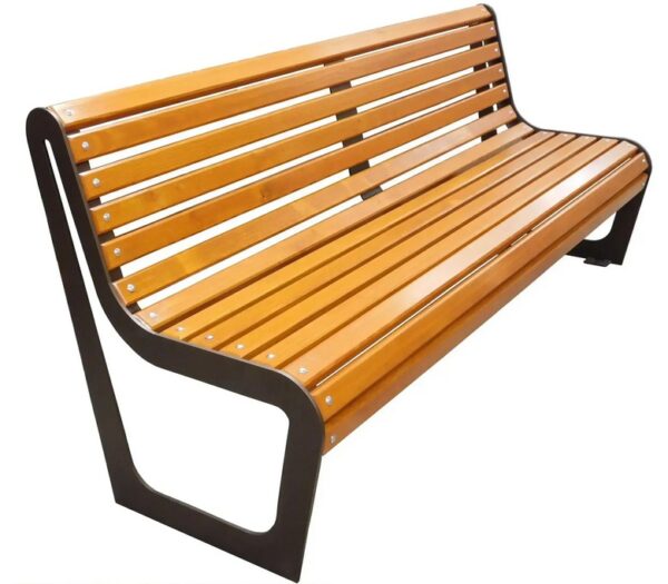 Ławka metalowa parkowa ogrodowa z oparciem 173 cm SIONA - obrazek 3