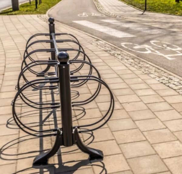 Stojak rowerowy na 10 rowerów czarny