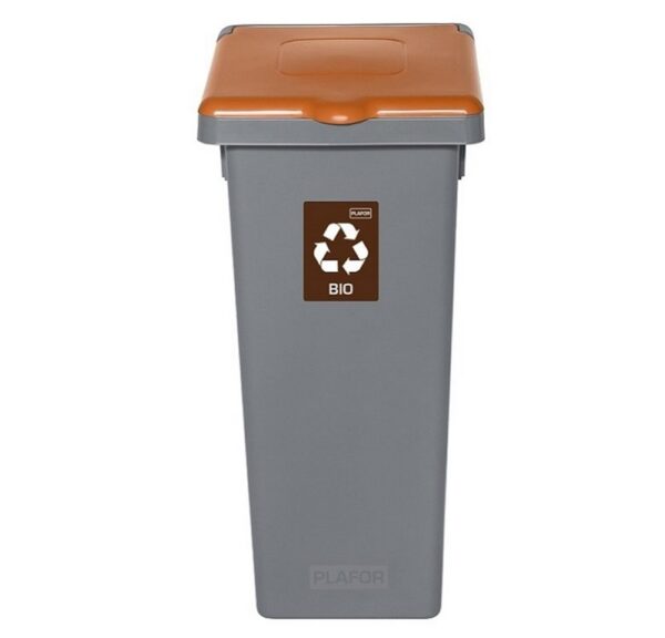 Uniwersalny Kosz FLAP BIN SZARY 53L do segregacji odpadów BIO