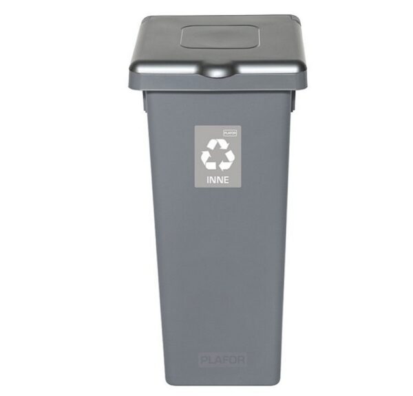 Uniwersalny Kosz FLAP BIN SZARY 53L do segregacji odpadów INNE