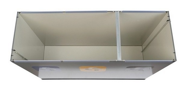 Trójkomorowa Stacja Segregacji Odpadów 3x60L EKO STATION CZARNA/BIAŁA PAPIER PLASTIK ZMIESZANE - obrazek 3