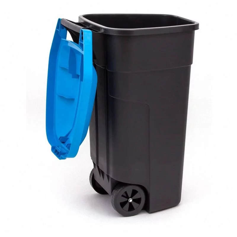 ZESTAW Koszy 110 litrów do segregacji śmieci i odpadów PLASTIK, PAPIER, SZKŁO - obrazek 5