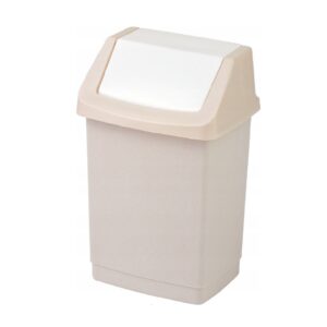 Kosz CURVER CLICK 15l na śmieci z uchylną klapką BEŻOWY