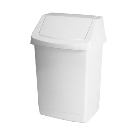 Kosz CURVER CLICK 25l na śmieci z uchylną klapką BIAŁY