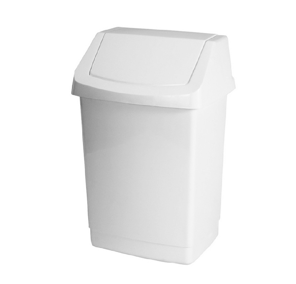 Kosz CURVER CLICK 25l na śmieci z uchylną klapką BIAŁY