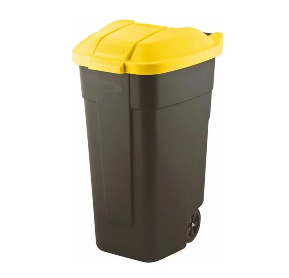 Kosz 110 litrów do segregacji śmieci i odpadów PLASTIK