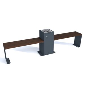 Ławka + popielnica w zestawie