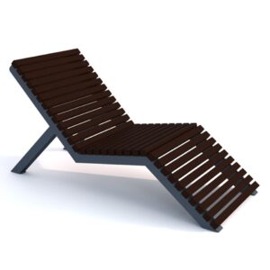 Leżak wypoczynkowy, ogrodowy parkowy FLO