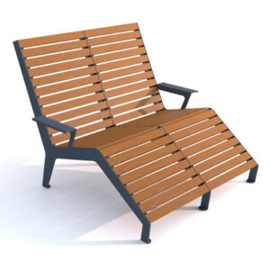 Leżak wypoczynkowy, ogrodowy parkowy FILO