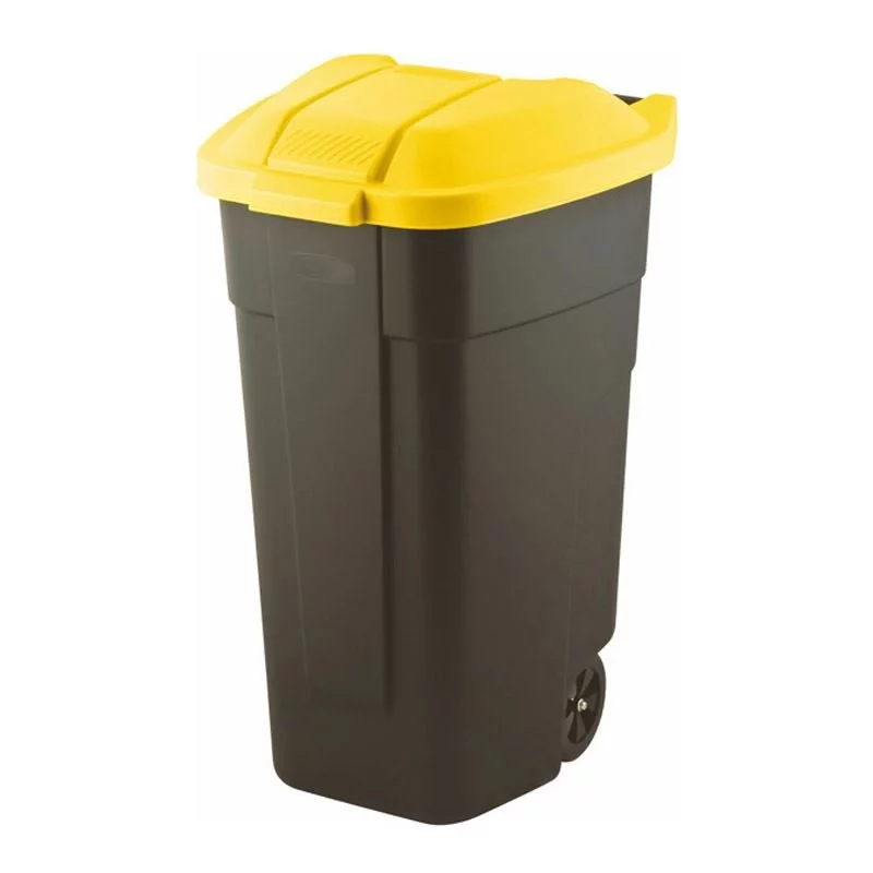 ZESTAW Koszy 110 litrów do segregacji śmieci i odpadów PLASTIK, PAPIER, SZKŁO - obrazek 2