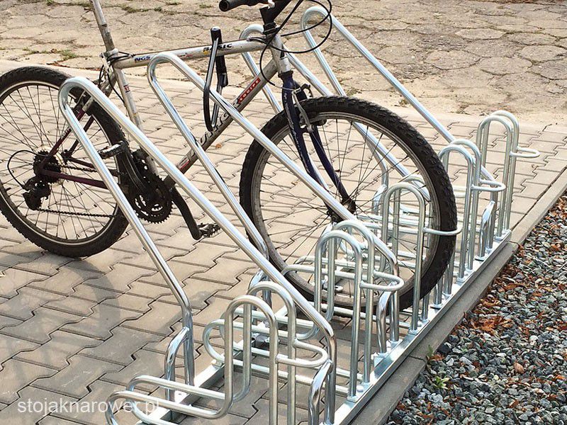 Stojak Rowerowy - RADI 12 z barierką - obrazek 2