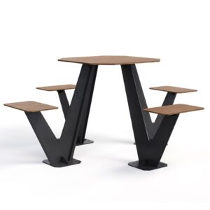 Uniwersalny stolik Viki 4 pod laptop, kawowy + moduł gniazd 230V