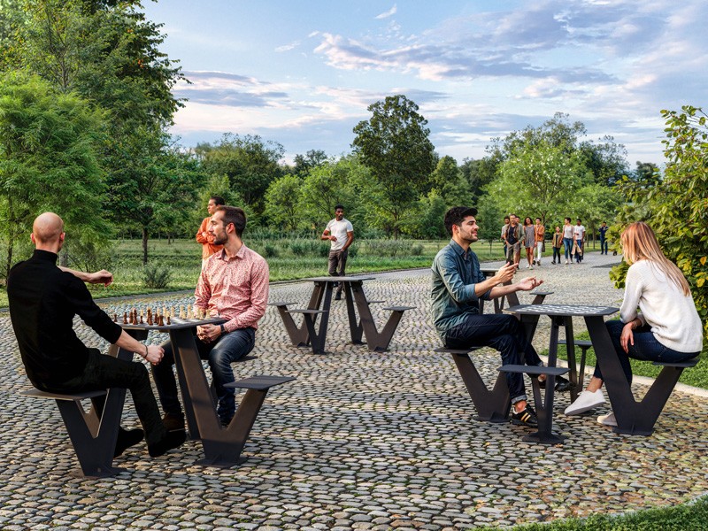 Uniwersalny stolik Viki 3 szachy - obrazek 2