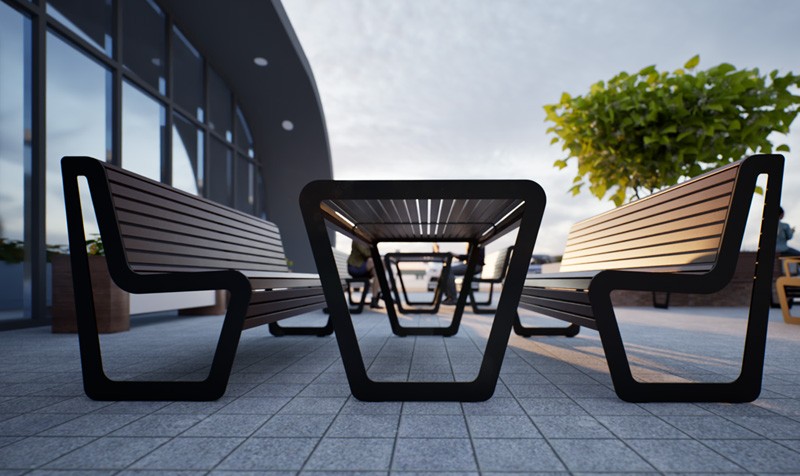 Zestaw mebli ogrodowy parkowy KOLI 3 - obrazek 4