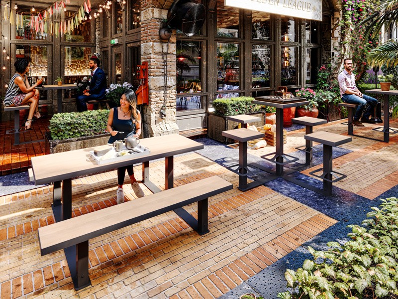 Zestaw mebli ogrodowy parkowy VELI 1 - obrazek 2