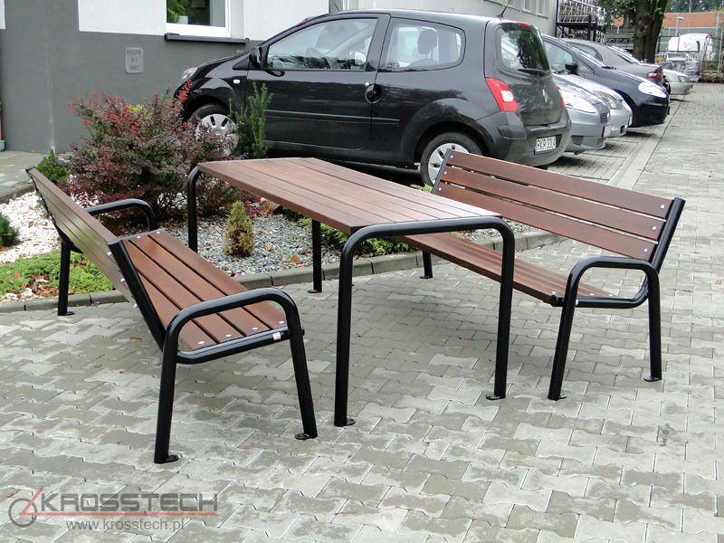 Zestaw mebli ogrodowy parkowy Sortbi 3 - obrazek 2