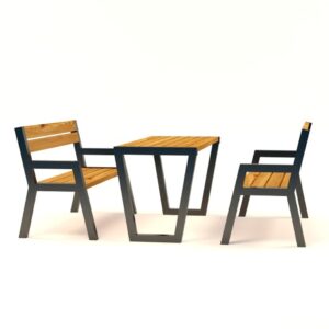 Zestaw mebli ogrodowy parkowy ORTI 17