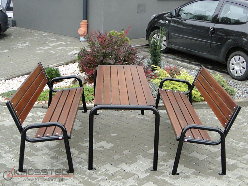 Zestaw mebli ogrodowy parkowy Sortbi 3 - obrazek 3