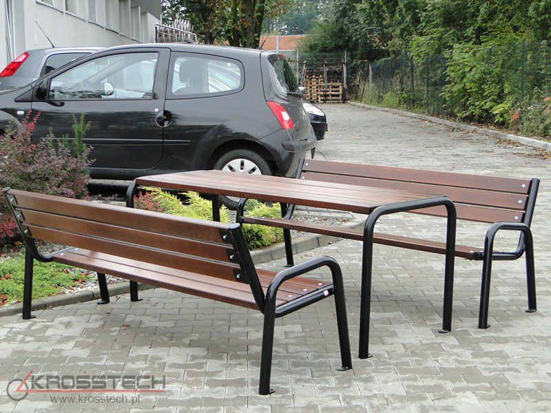 Zestaw mebli ogrodowy parkowy Sortbi 3 - obrazek 4