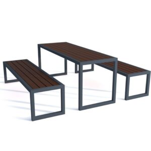 Zestaw mebli ogrodowy parkowy Sortbi 40