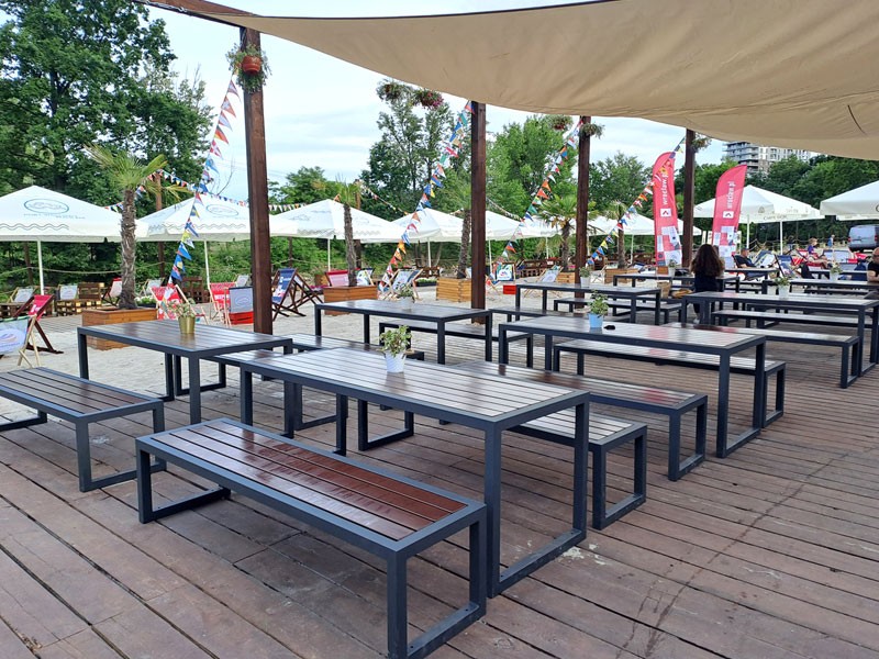 Zestaw mebli ogrodowy parkowy Sortbi 40 - obrazek 2