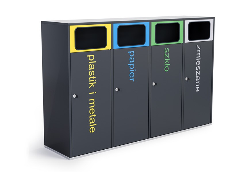 Stacja Segregacji Odpadów Eti 4x120l - obrazek 2