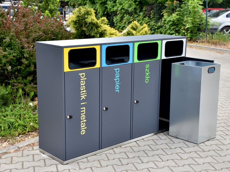 Stacja Segregacji Odpadów Eti 4x120l - obrazek 6