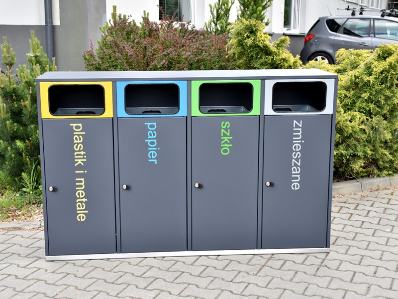 Stacja Segregacji Odpadów Eti 4x120l - obrazek 7