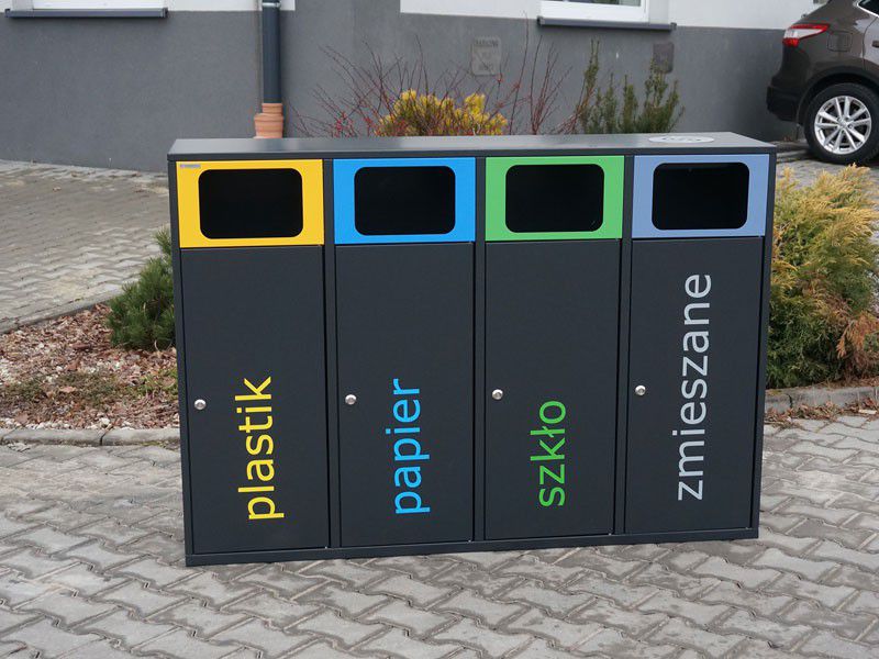 Stacja Segregacji Odpadów Eti 4x80l - obrazek 6