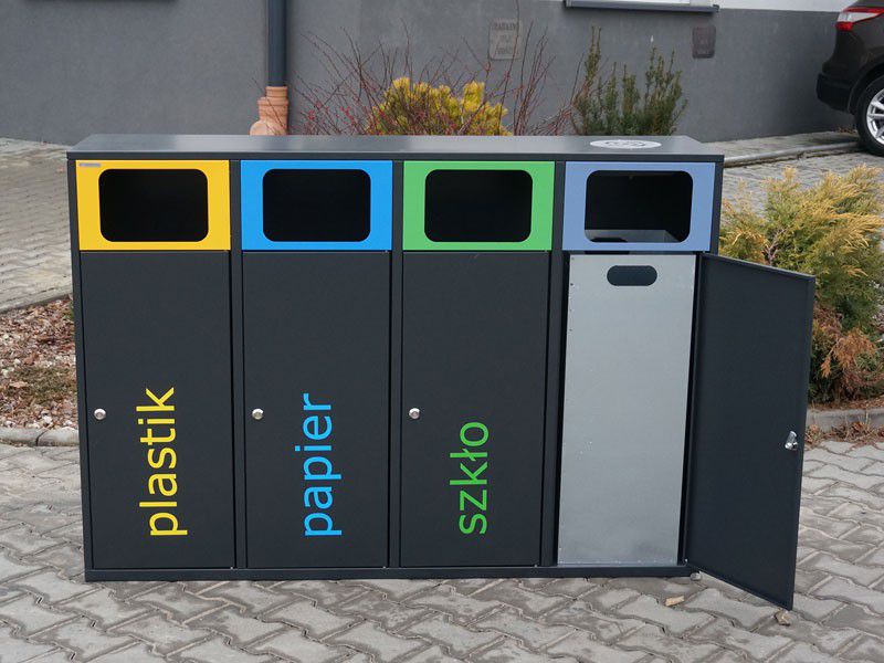 Stacja Segregacji Odpadów Eti 4x80l - obrazek 8