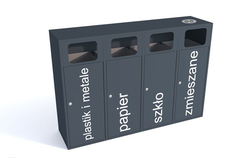 Stacja Segregacji Odpadów Eti 4x120l - obrazek 5