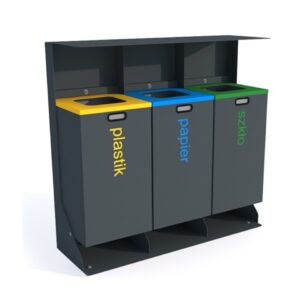 Stacja Segregacji Odpadów Etiro 3x80l