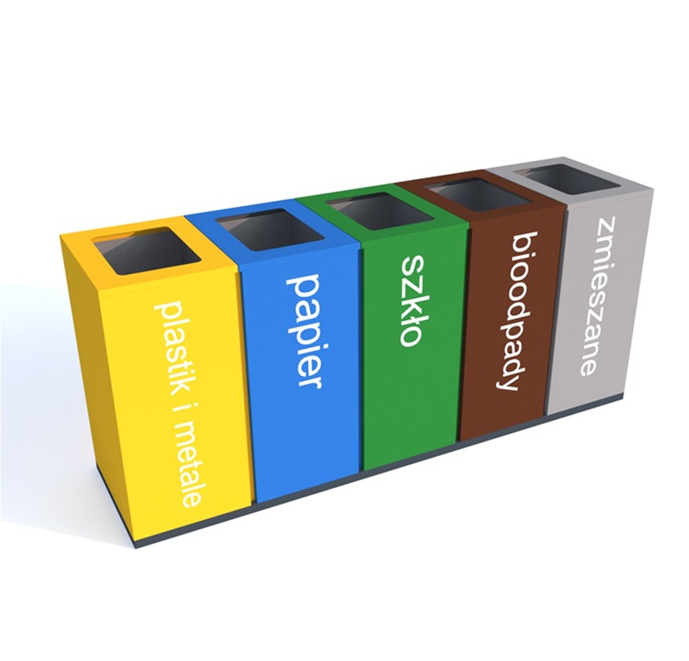 Stacja Segregacji Odpadów SAI 5x100l