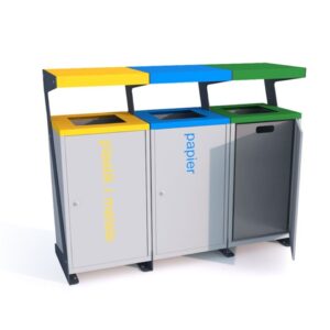 Stacja Segregacji Odpadów LUNI 3x60l