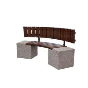 Ławka betonowa łukowa 175×40