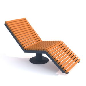 Leżak wypoczynkowy, ogrodowy parkowy OKS 2