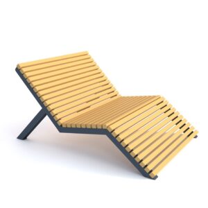 Leżak wypoczynkowy, ogrodowy parkowy OKS