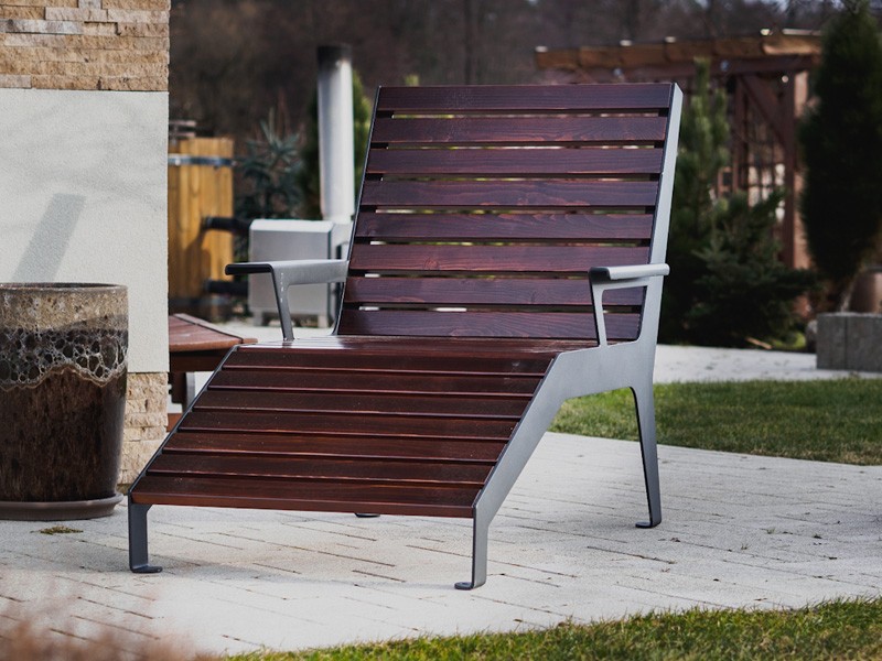 Leżak wypoczynkowy, ogrodowy parkowy FILO 2A - obrazek 3