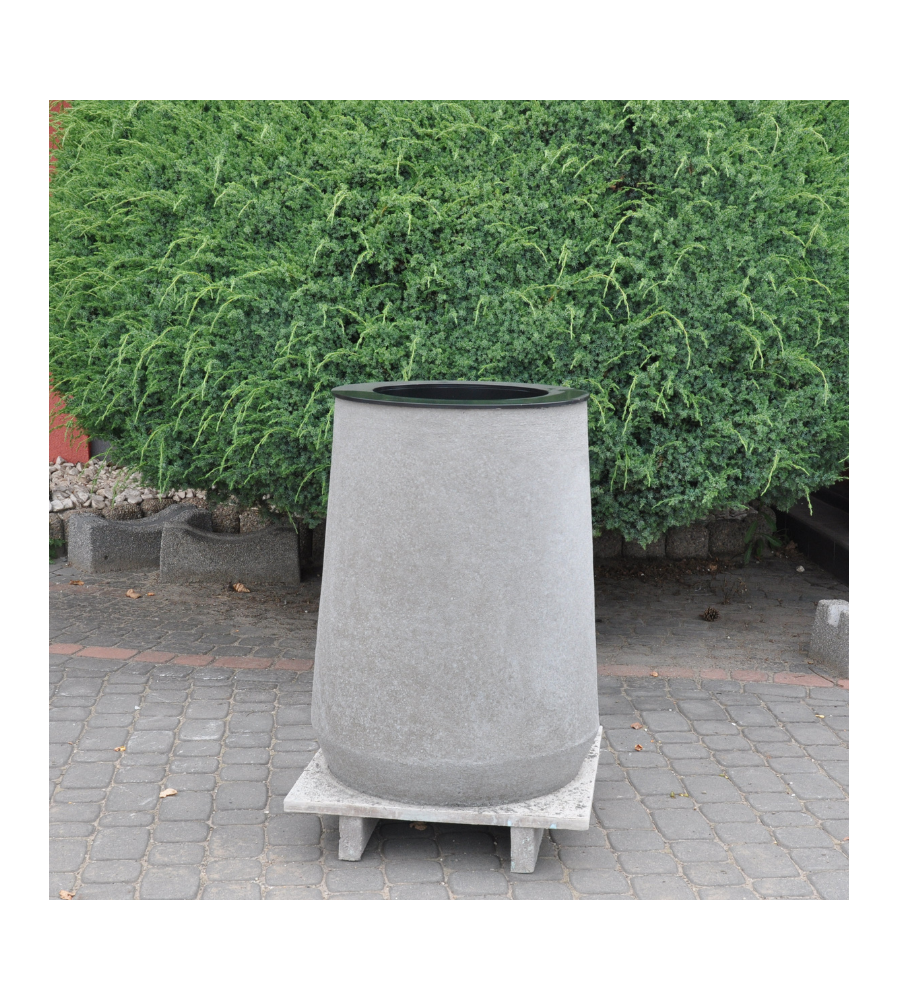 Kosz betonowy z kołnierzem BECZKA 55l - obrazek 2