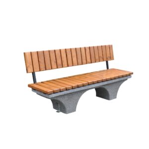 Ławka betonowa z oparciem EPPO