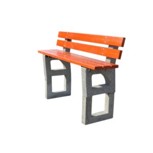 Ławka betonowa z oparciem LUXOR