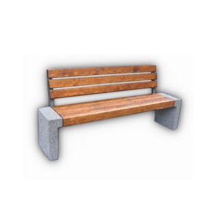 Ławka betonowa z oparciem OPPO
