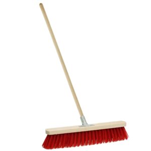 Szczotka do zamiatania 50 cm z kijem drewnianym