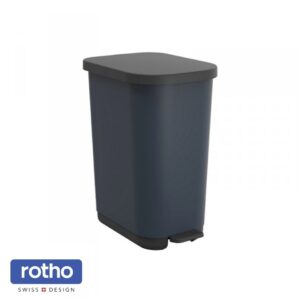 Kosz na śmieci 35L ROTHO RIBO z pedałem granat